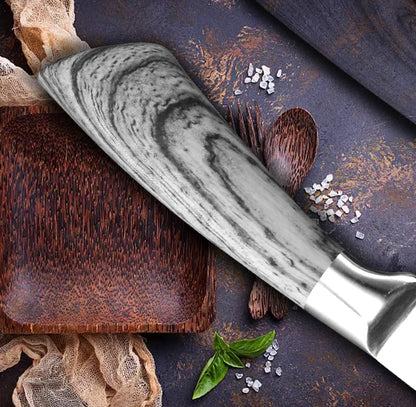 Kitchen Knife Damascus Laser Chef Knife 5 7 8 Inch Meat Cleaver Japanese Santoku Knive Butcher Slicing Cutter for Fish Vegetable