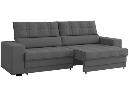 Retractable Sofa Reclining 3 Places Velvet Medelín Besthouse