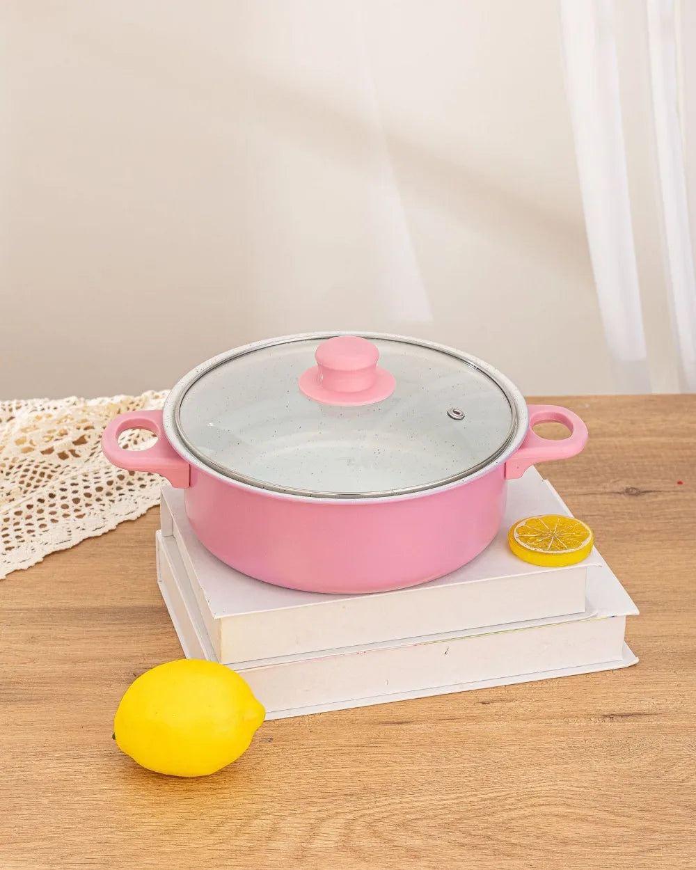 13pcs Durable Non Stick Cookware Set Maifanstone Multifunctional Soup Milk Pot Kitchen Utensil Frying Pan Household