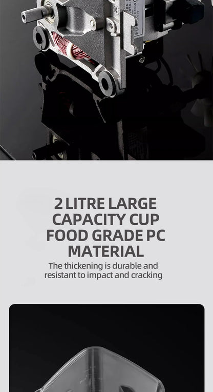 500W Heavy Duty Commercial Blender Stationary Mixer Ice Smoothies Appliances for Kitchen Professional High Power Food Processor