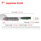 Kitchen Knife Chef Japanese Knife Laser Damascus Pattern Knife Cut Meat Fruit Bread Vegetable Boning Knife Slicing Utility Knife