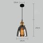 Vintage Dining Glass Hanging Russia Loft Luminaire Modern Bedroom Pendant Lamp with Clear Gray Amber Colour Light Fixtures