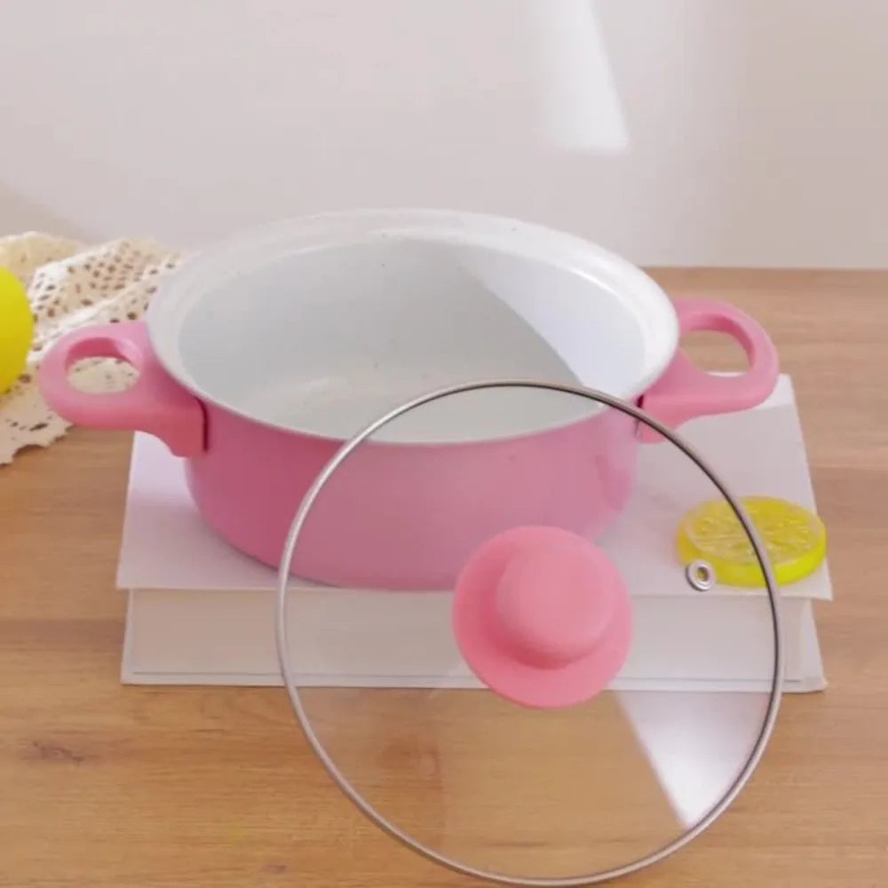 13pcs Durable Non Stick Cookware Set Maifanstone Multifunctional Soup Milk Pot Kitchen Utensil Frying Pan Household