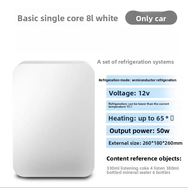 8L Refrigerator Universal Cold and Warm Box Car Home Dual-purpose Mini Small Refrigerator Refrigerator Car Home Dual-purpose
