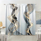 2pcs, geometric abstract three-dimensional curtains modern fashion curtains, suitable for living room bedroom home decoration
