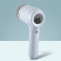 Cordless electric rotary scrubber with 5 replaceable brush heads, rechargeable bathroom and kitchen tile cleaning brush